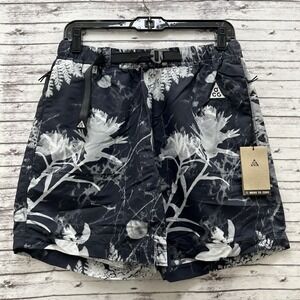 Nike ACG Trail Shorts Black Anthracite Summit White AOP DV9546 010 Men's Size XS